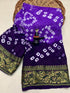Semi-silk soft smooth Bandhej Saree 14942N