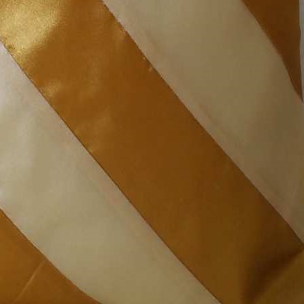 Silk Cream Gold Cushion Cover size12 x 12 1 pc