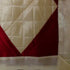 Silk Maroon & Cream Cushion Cover Size 12 x 12 1 pc