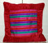 Silk Multicolor & red Cushion Cover Size 16 * 16 1 pc