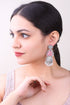 Silver Oxidised Cute Earrings 17788N