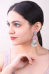 Silver Oxidised Cute Earrings 17788N