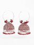 Silver Oxidised Exclusive Design Jhumkis / Earrings with different color options 9736N - Griiham
