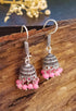 Silver Oxidised Jhumki Earrings 19604N - Griiham