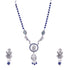 Silver Oxidised Plated Elegant Necklace Set 17845N