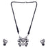 Silver Oxidised Plated Elegant Necklace Set - Griiham