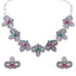 Silver Oxidised Plated Elegant Necklace Set - Griiham