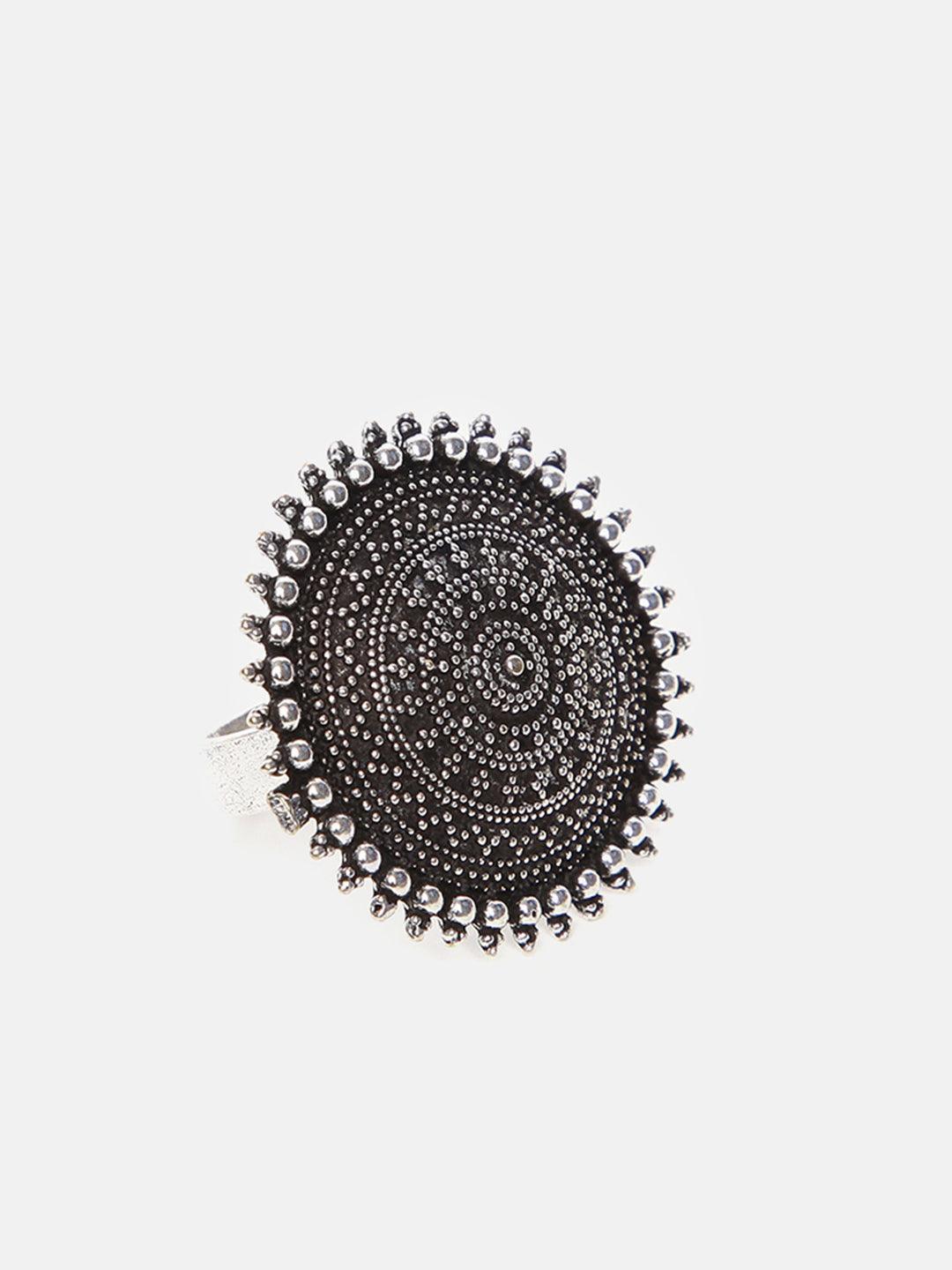 Silver Oxidised Victorian Design Full set NNJ12-30 - Griiham