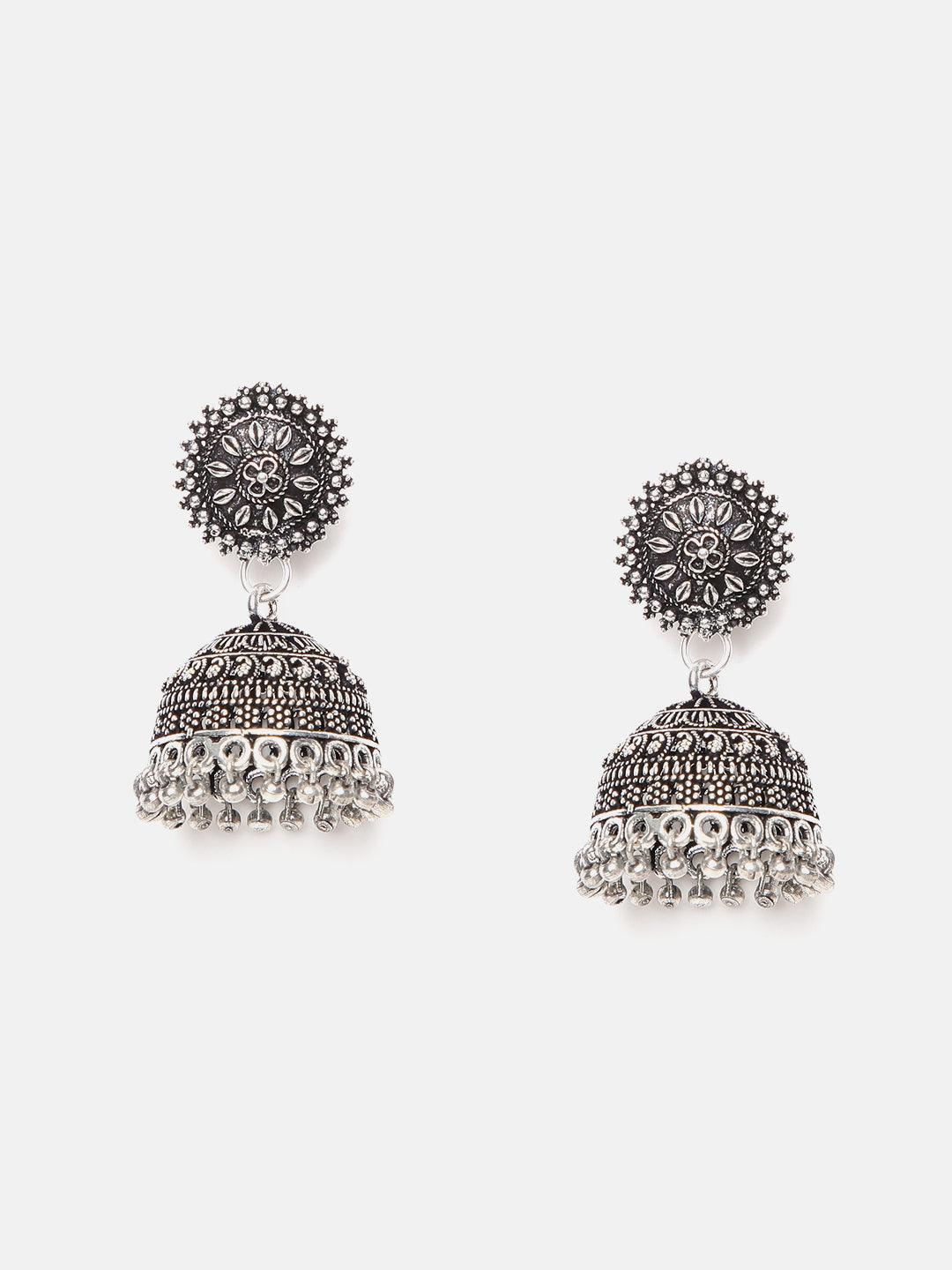Silver Oxidised Victorian Design Full set NNJ12-321-5774N - Griiham