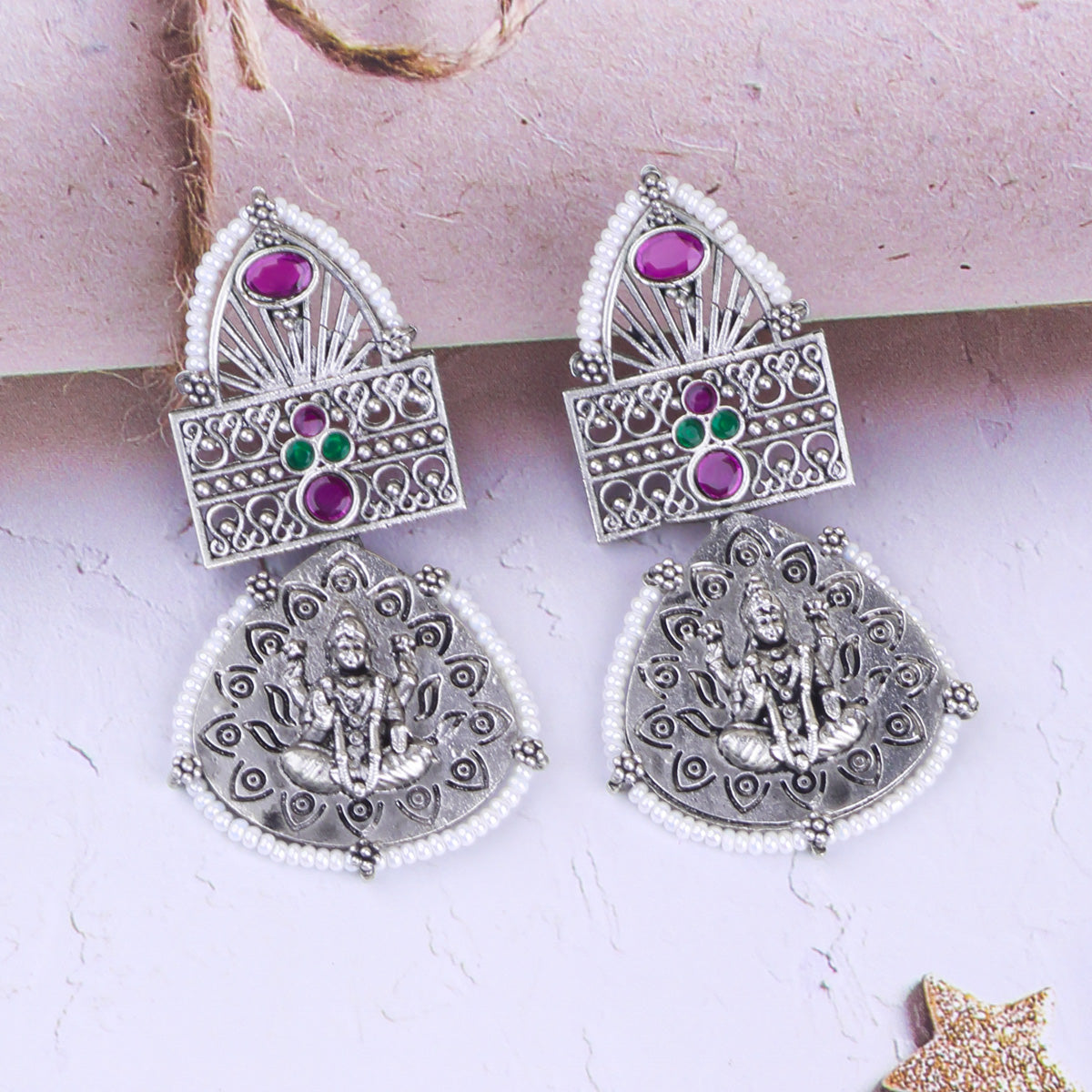 Silver Plated Cute Earrings 17781N
