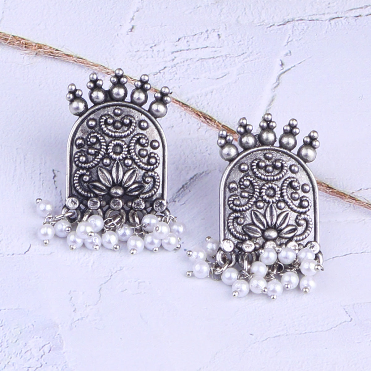 Silver Plated Cute Earrings 17792N