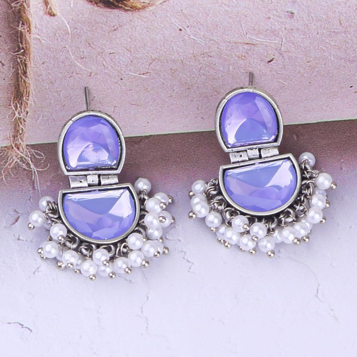 Silver Plated Cute Earrings 17796N