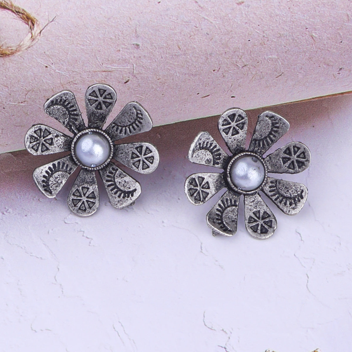 Silver Plated Cute Earrings 17804N