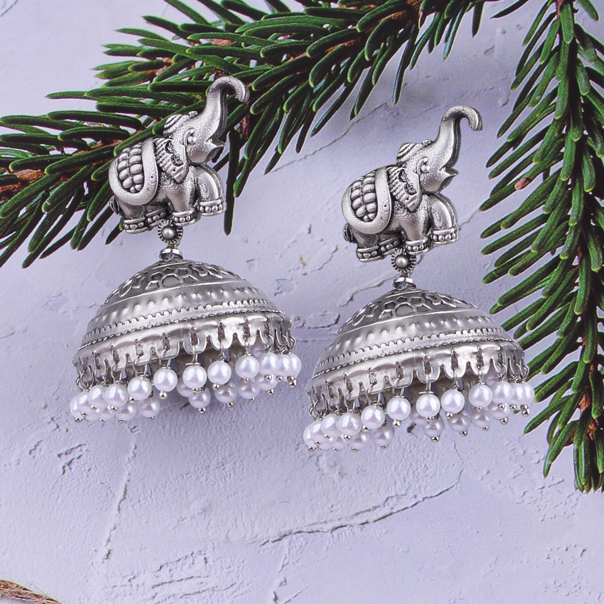 Silver Plated Cute Earrings 17805N