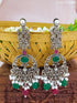 Silver Plated Oxidised Jhumki /Earrings 17101N - Griiham