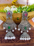 Silver Plated Oxidised Jhumki /Earrings 17116N - Griiham