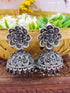 Silver Plated Oxidised Jhumki /Earrings 17119N