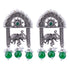 Silver Plated oxidised Earrings Jhumka - Griiham