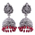 Silver Plated oxidised Earrings Jhumka - Griiham