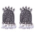 Silver Plated oxidised Earrings Jhumka - Griiham