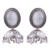 Silver Plated oxidised Earrings Jhumka - Griiham
