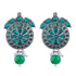 Silver Plated oxidised Earrings Jhumka - Griiham