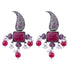 Silver Plated oxidised Earrings Jhumka - Griiham