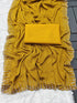 Soft Chinnon Silk Fabric With Designer Swaroski Work Saree 21479N