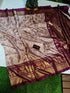 Soft Dola semi-silk  sarees with pochampalli  design 19580N