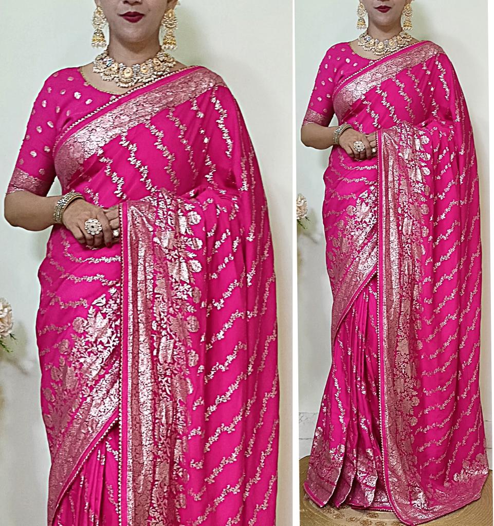Soft Dolla Semi-Silk Fabric With Beautiful Weaving Saree 21166N