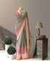 Soft Georgette With Fancy Work Lace Sarees 23066N
