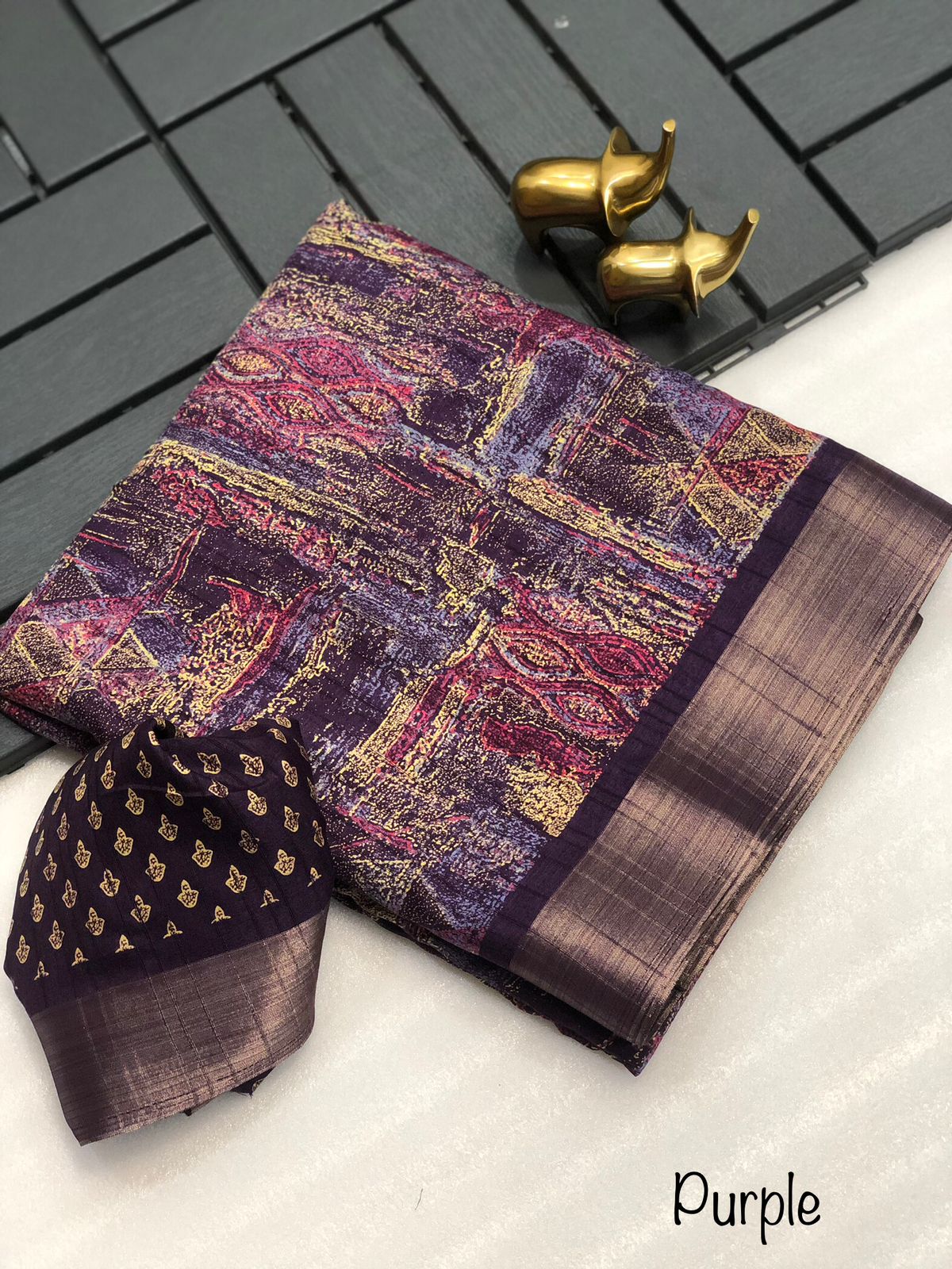 Soft Handloom Semi Silk beautiful Print Designer Saree 21465N