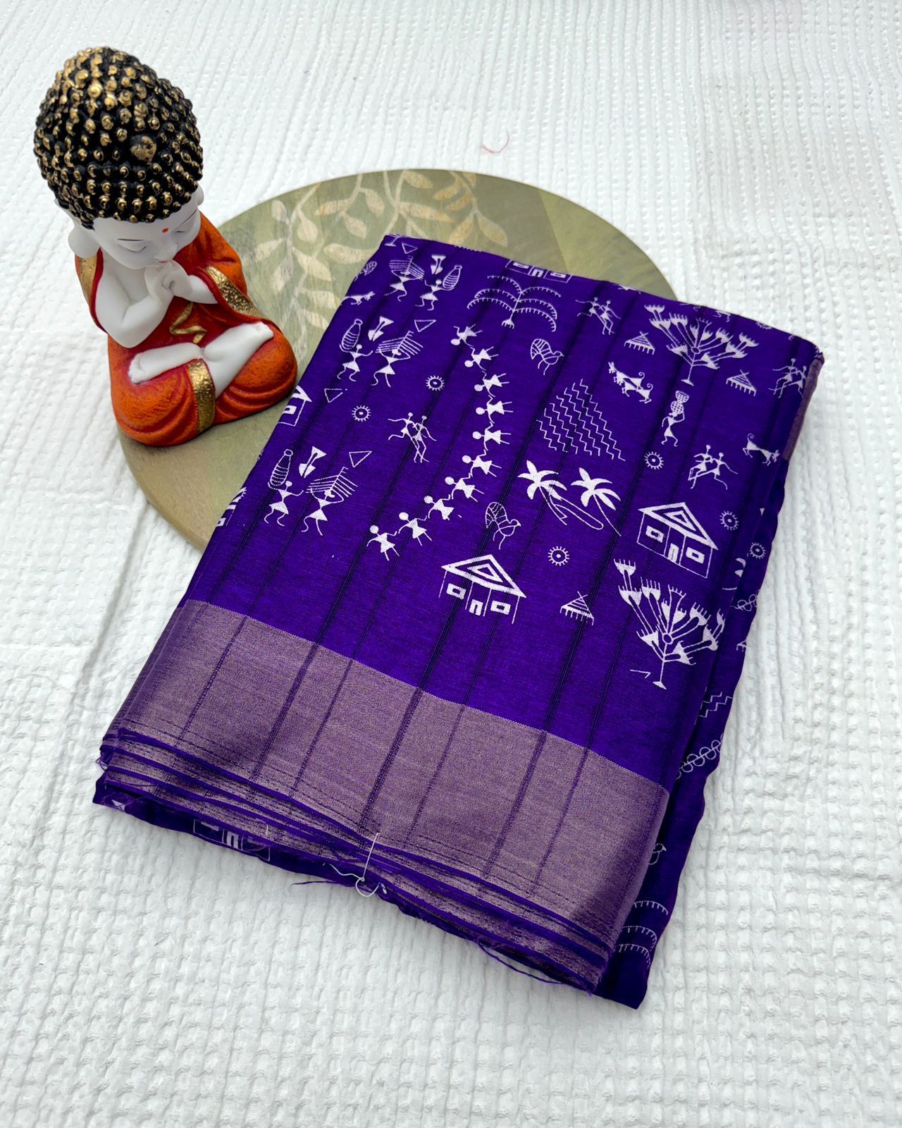 Soft Handloom Semi Silk beautiful Print Designer Saree 21551N