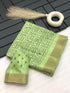 Soft Handloom Semi-Silk beautiful  Warli Print Designer Saree 21092N