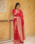 Soft Lichi Semi-Silk Saree With Jacquard Weaving Work 20525N