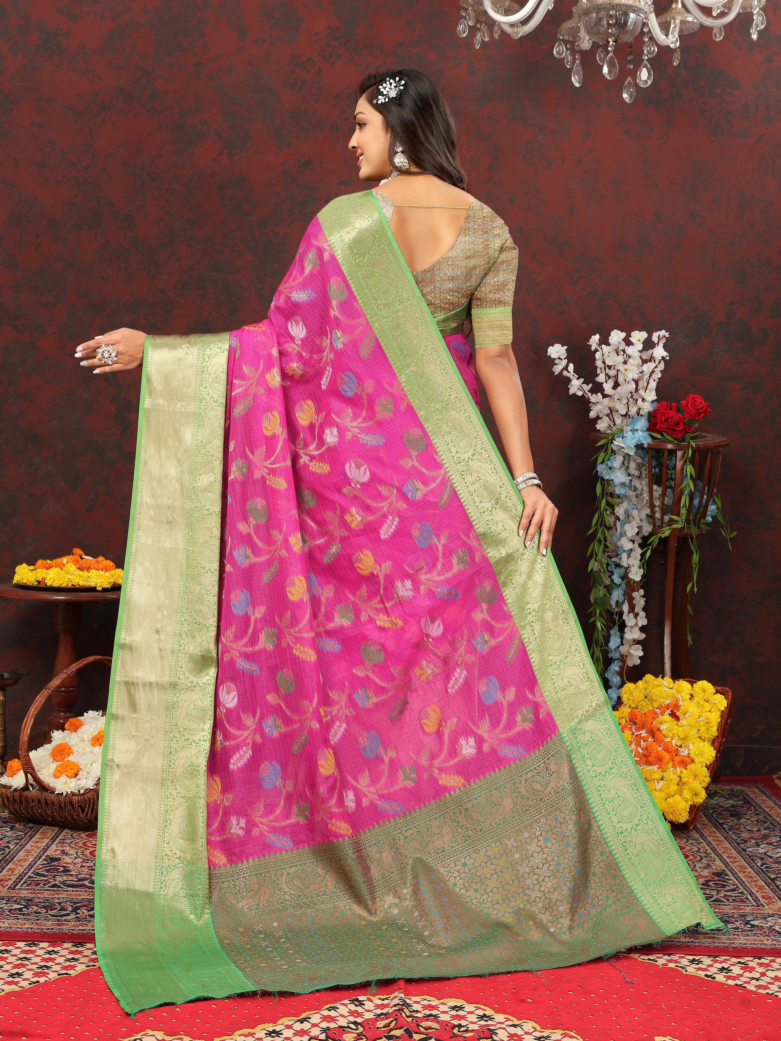 Soft Mono cotton  saree with zari  weaving design With Rich Zari 21627N