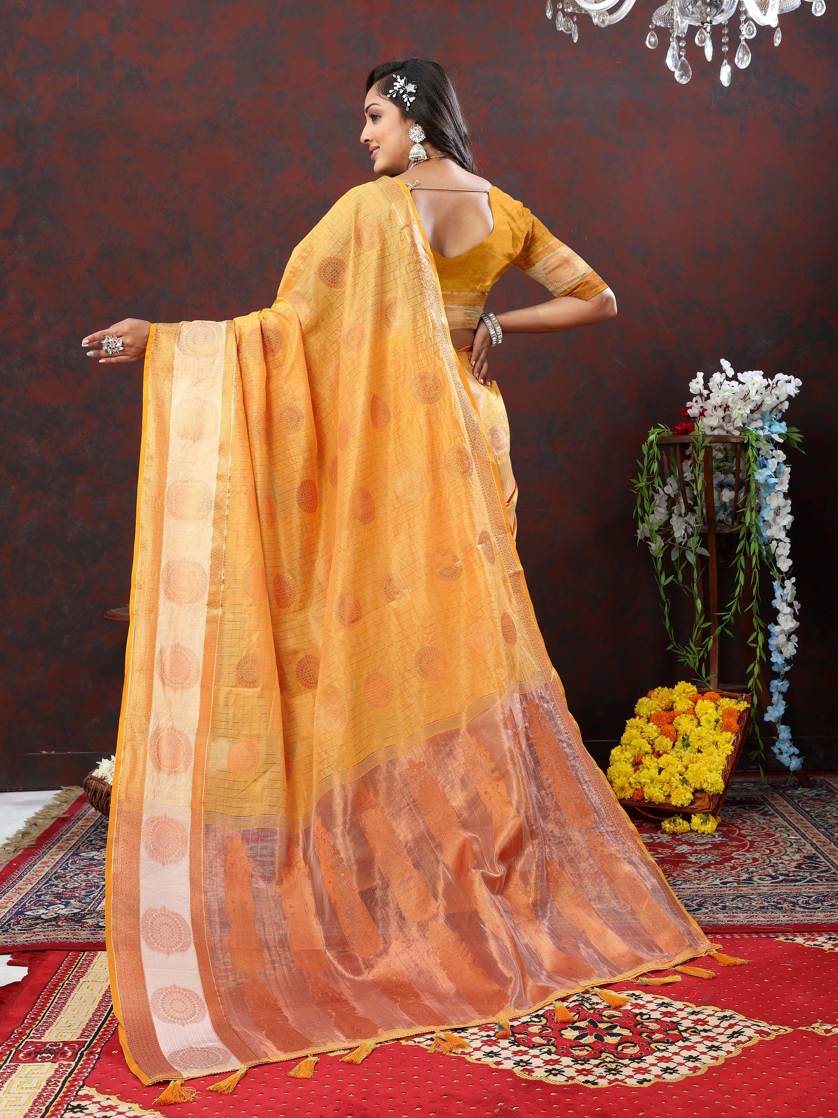 Soft Mono cotton  saree with zari  weaving design With Rich Zari 21639N