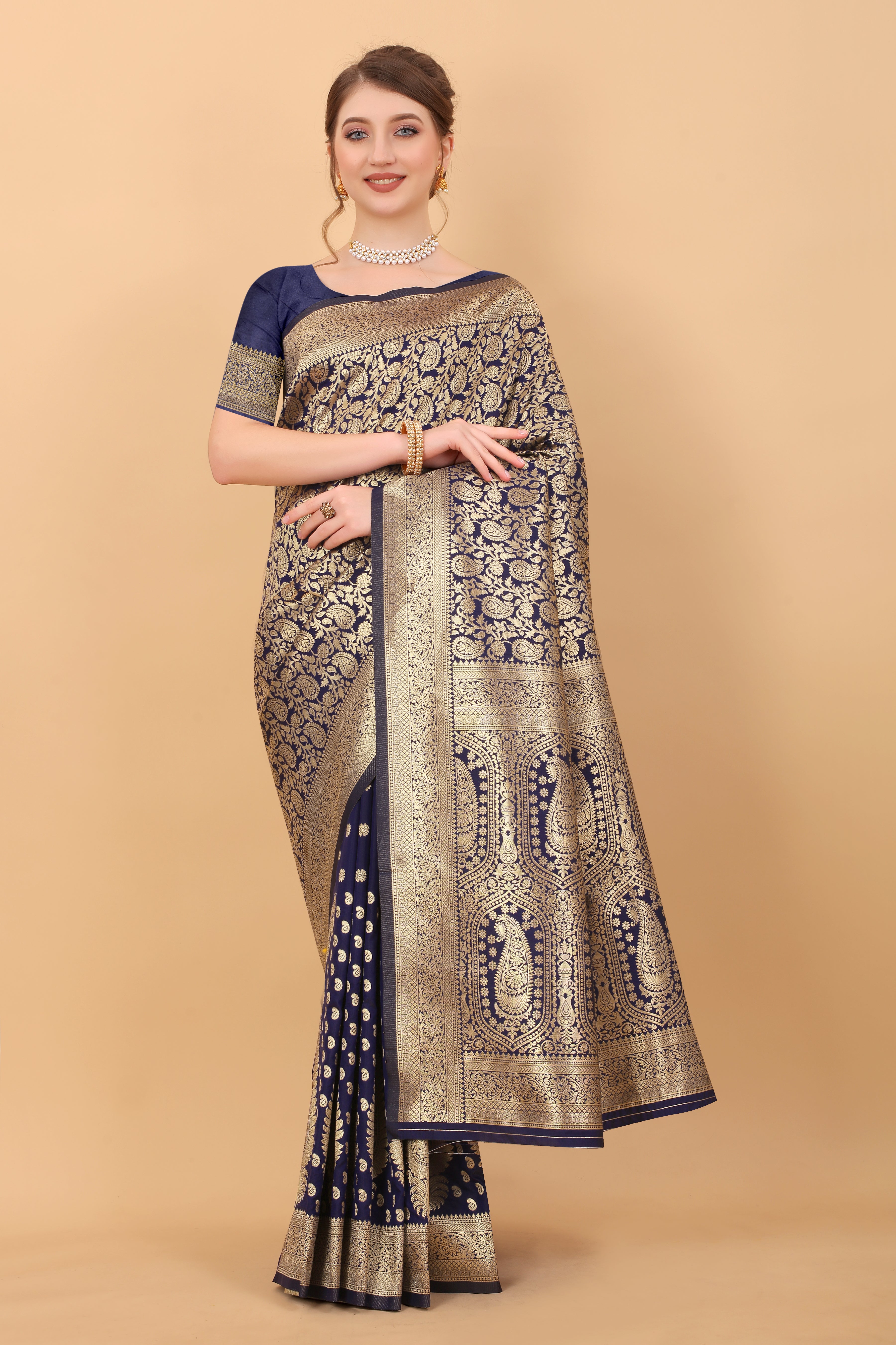 Soft Semi Silk Saree  With Rich Zari Woven Pallu 20684N