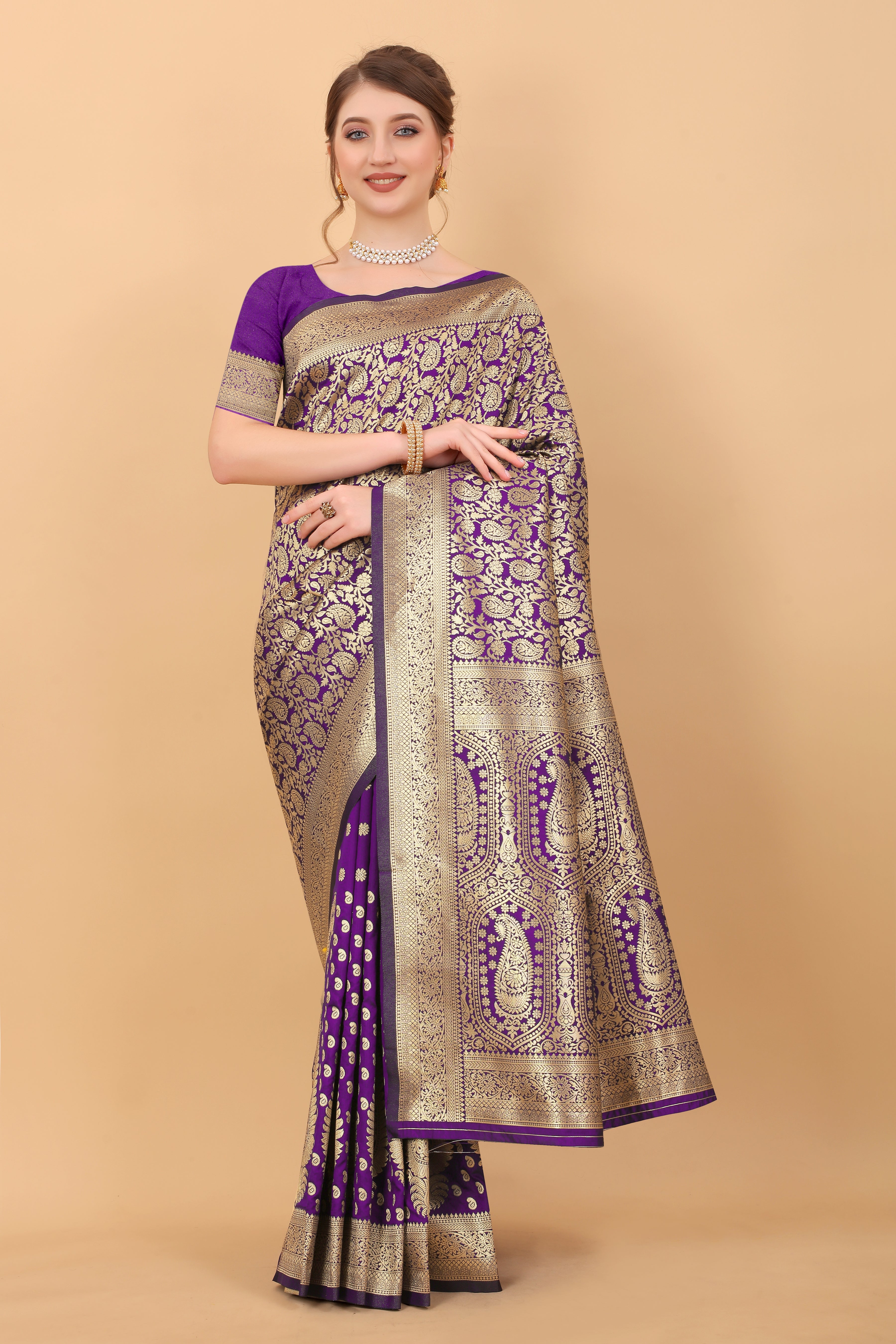 Soft Semi Silk Saree  With Rich Zari Woven Pallu 20688N