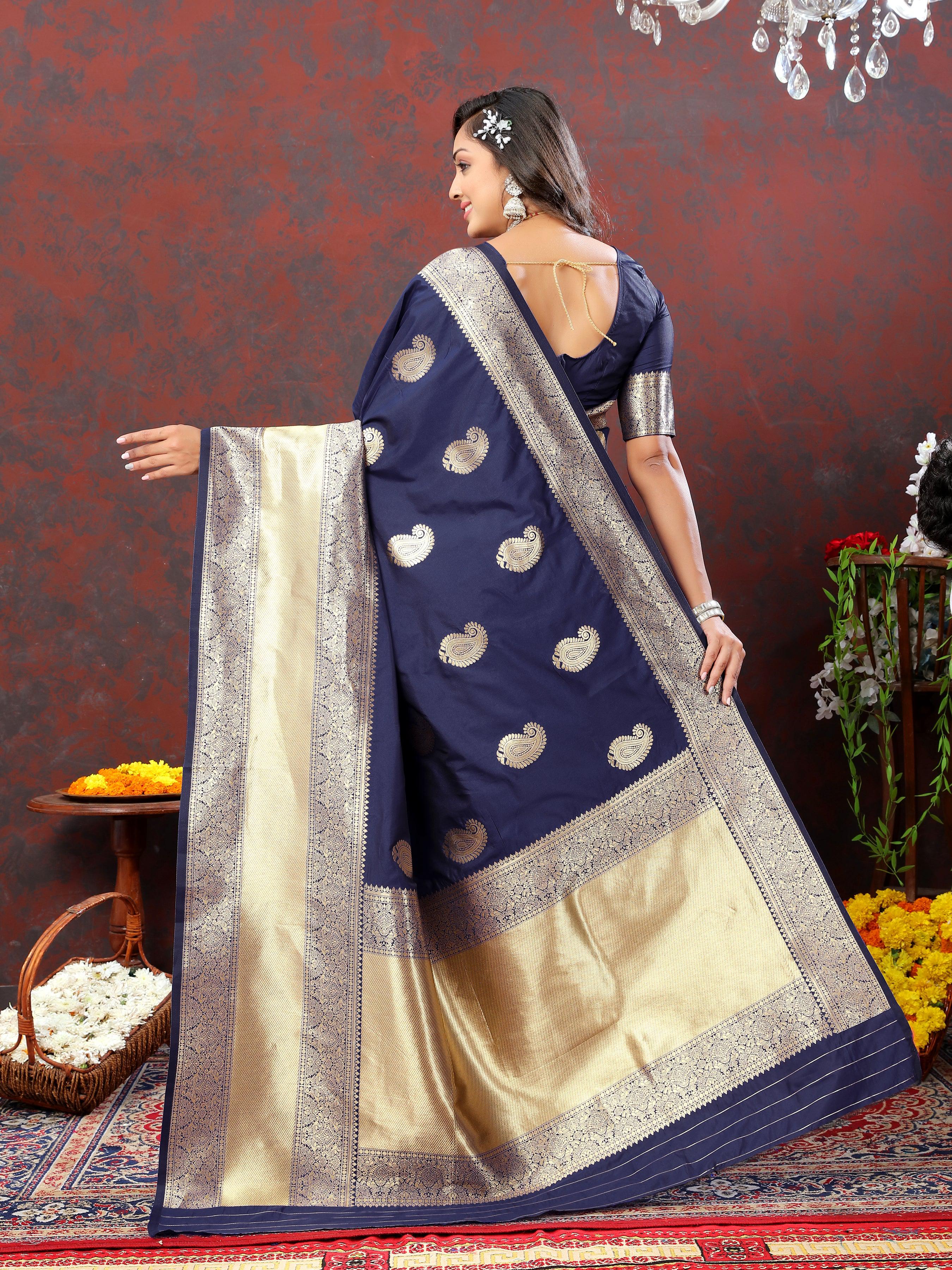 Soft Semi Silk saree with Zari weaving design  and Rich Zari weaving Pallu 21602N