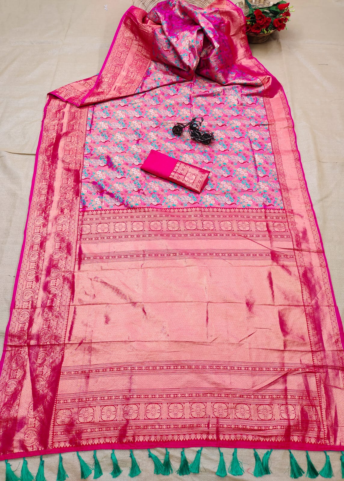 Soft Tissue Banarasi Semi Silk Dharmavaram Exclusive Edition Designer Saree 21913N