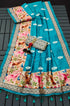 Soft Tussar semi-silk saree with embroidered buttas 21042N