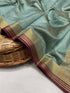 Soft semi-silk sarees with all over zari chex Weaving design saree 21013N