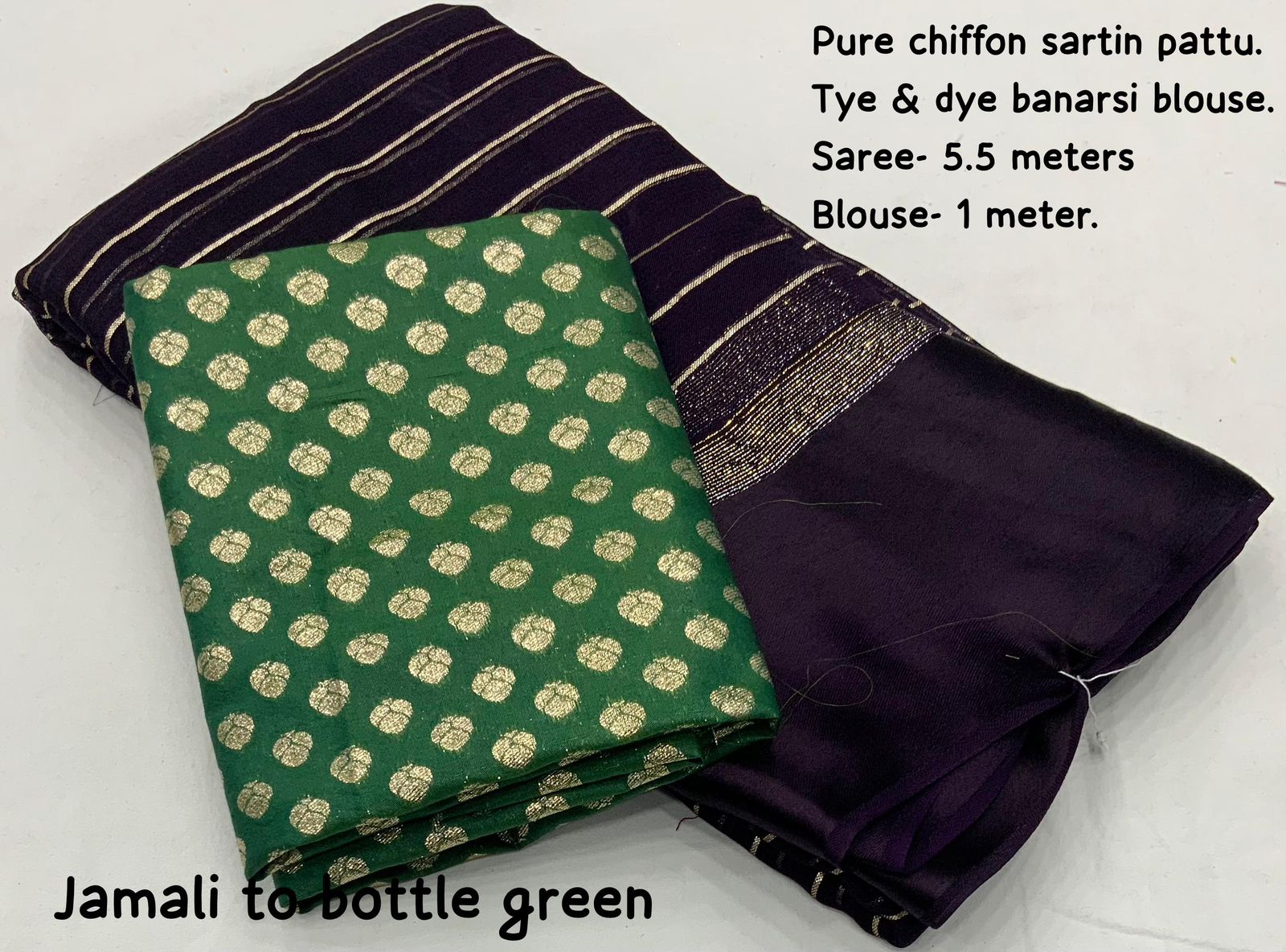 Soft viscous Wine colour saree with zari And Different Blouse Colour 18536N