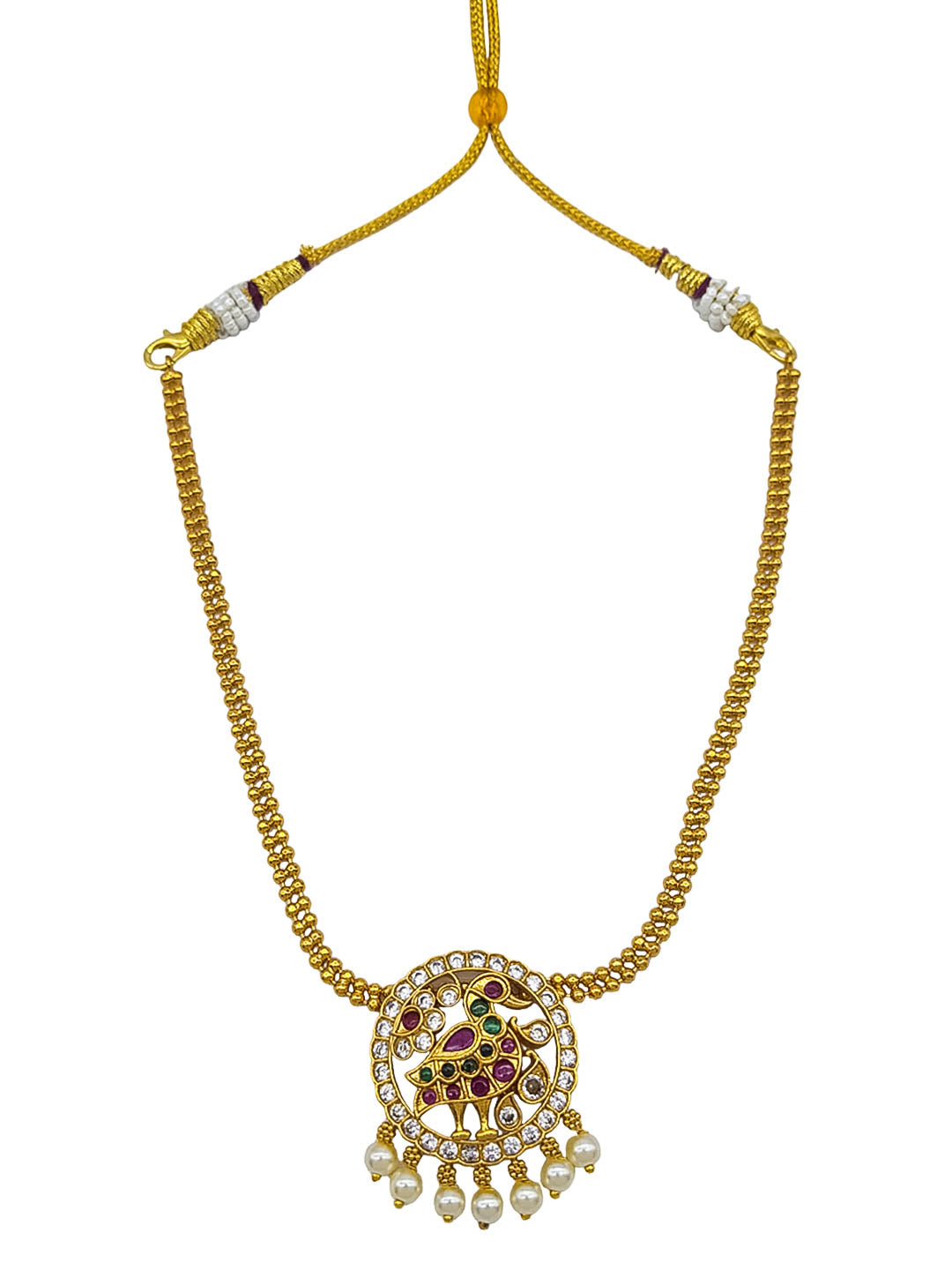 Trendy Necklace Set with Stones 22194N