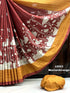 Tussar semi-silk pichwai digital print Saree 20551N