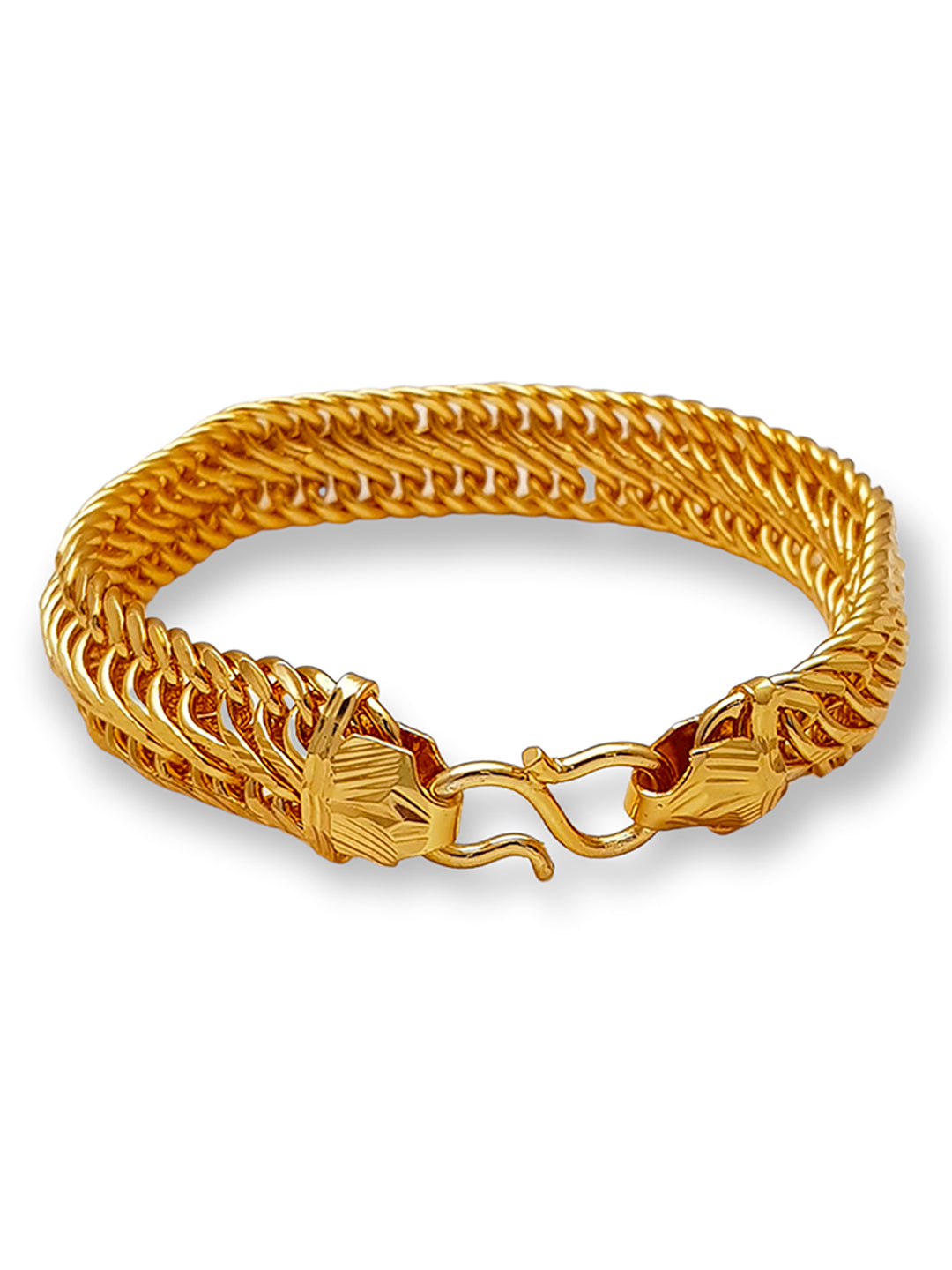 Amazing 22kt yellow gold handcrafted gorgeous design diamond cut designer  flexible bracelet unique new stylish unisex bracelet jewelry gbr33 | TRIBAL  ORNAMENTS