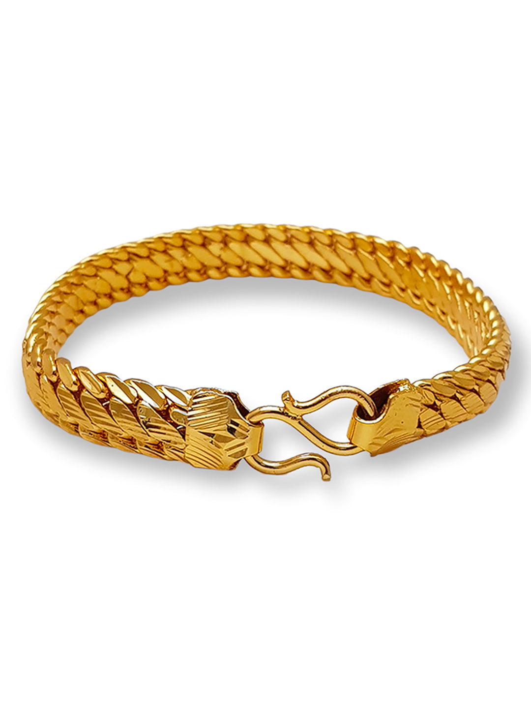 Slant Gold Plated Unisex Loose Bracelet