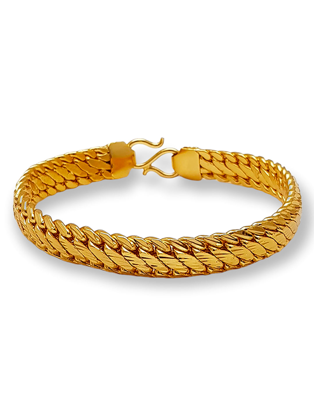 CZ 18K Gold Stainless Steel Double Foxtail Link Bracelet | Man gold bracelet  design, Gold plated bracelets, Mens gold bracelets