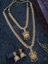 Gold Plated Classic Temple Necklace Combo Set